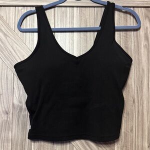 Senita Athletics Black Activewear Top